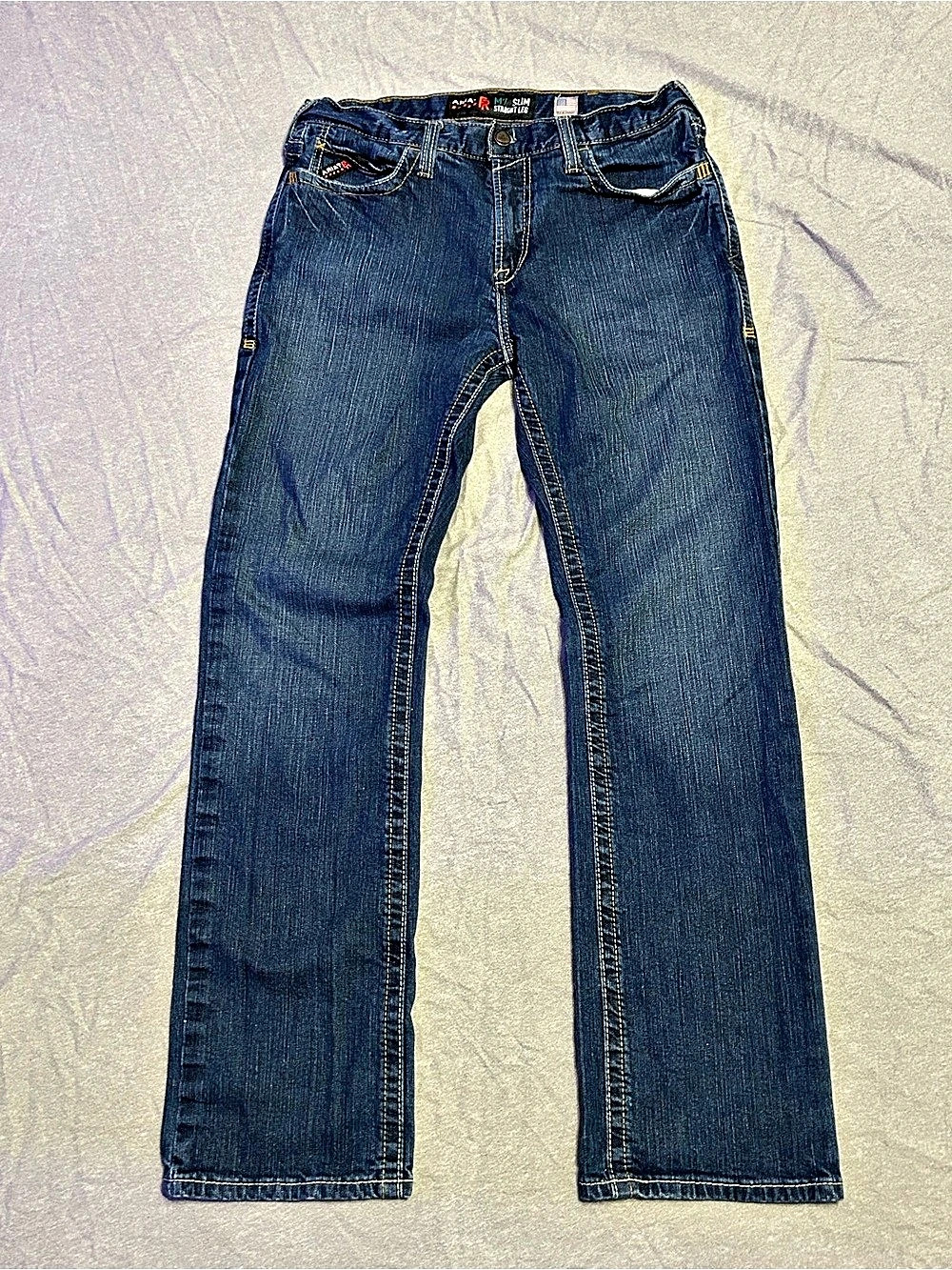 Ariat M7 Slim Fit Straight Leg Men's Western Blue Denim Jeans 34x34